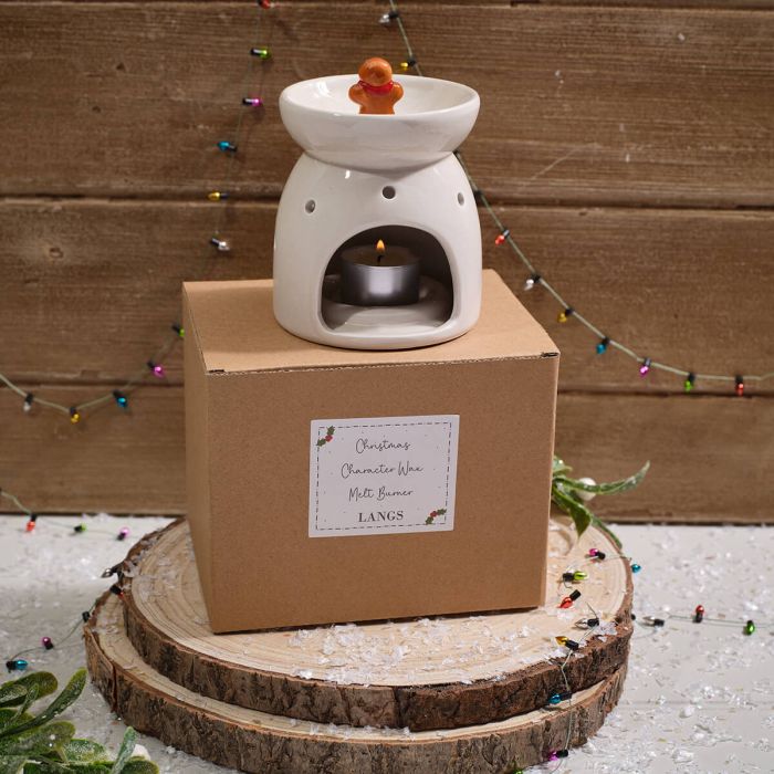 Gingerbread kissed wax melt burner gift box set