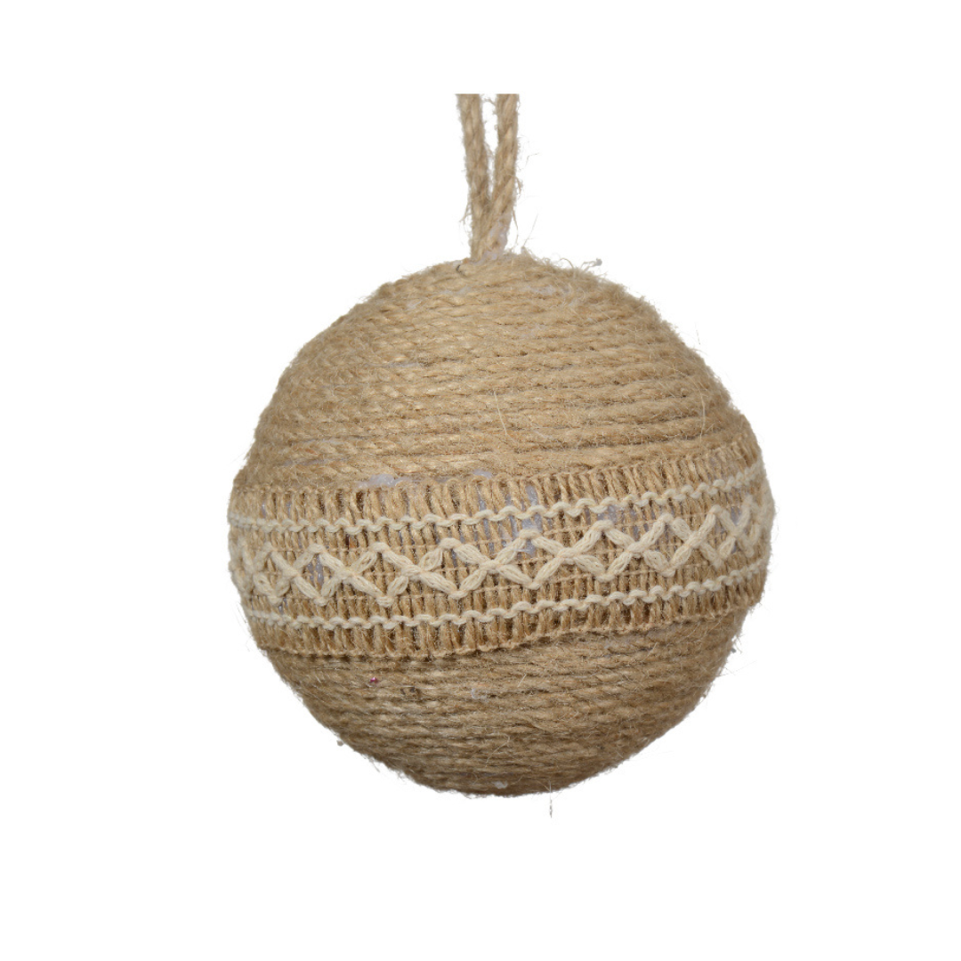 Natural rope hanging bauble (2 Styles)