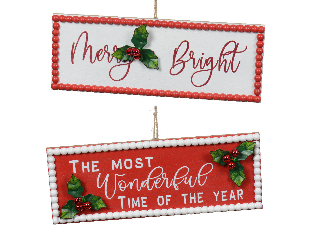 Festive hanging plaque (2 Styles)