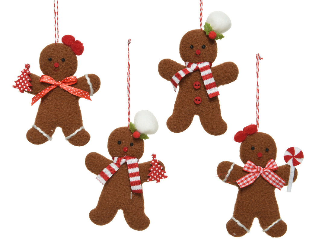 Baker gingerbread hanging dec characters (4 Styles)