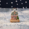 Christmas market toy shop wooden house