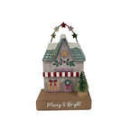 Christmas market toy shop wooden house