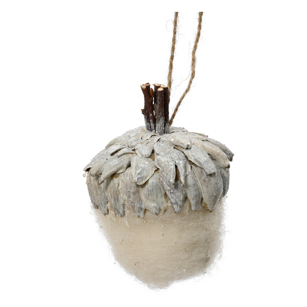 Wool acorn hanging dec (2 Styles)