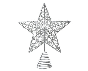 Silver spangle tree topper