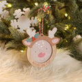 Rudolph shaped photo frame hanging dec