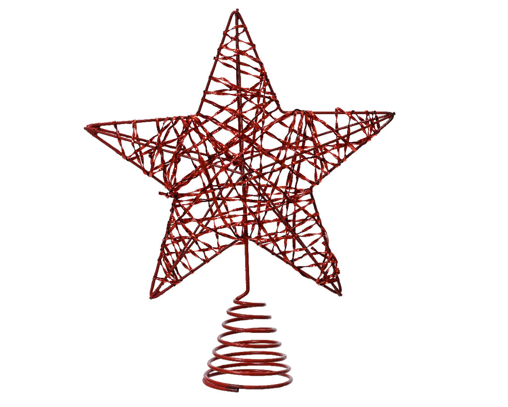 Red spangle tree topper