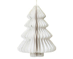 White honeycomb paper Christmas tree  decs (40cmH)