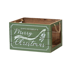 Christmas crate with mesh detail (2 Styles)