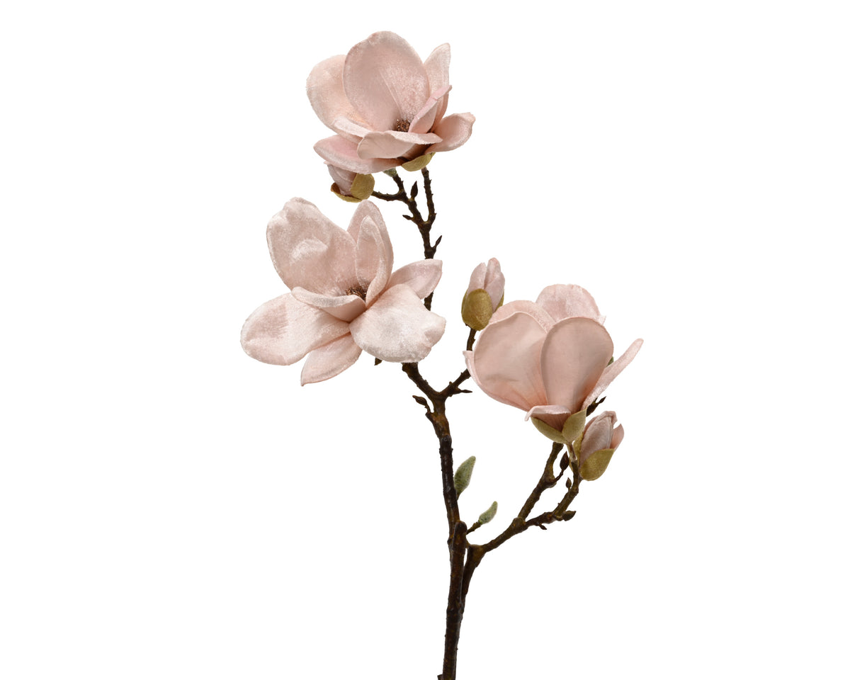 Champagne glittered magnolia spray
