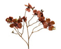 Burgundy flower polyester glitter