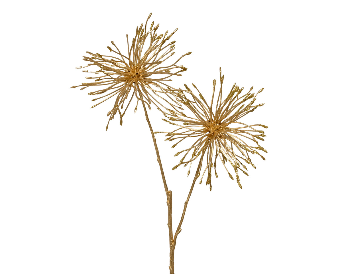 Gold spray fantasy onion on stem