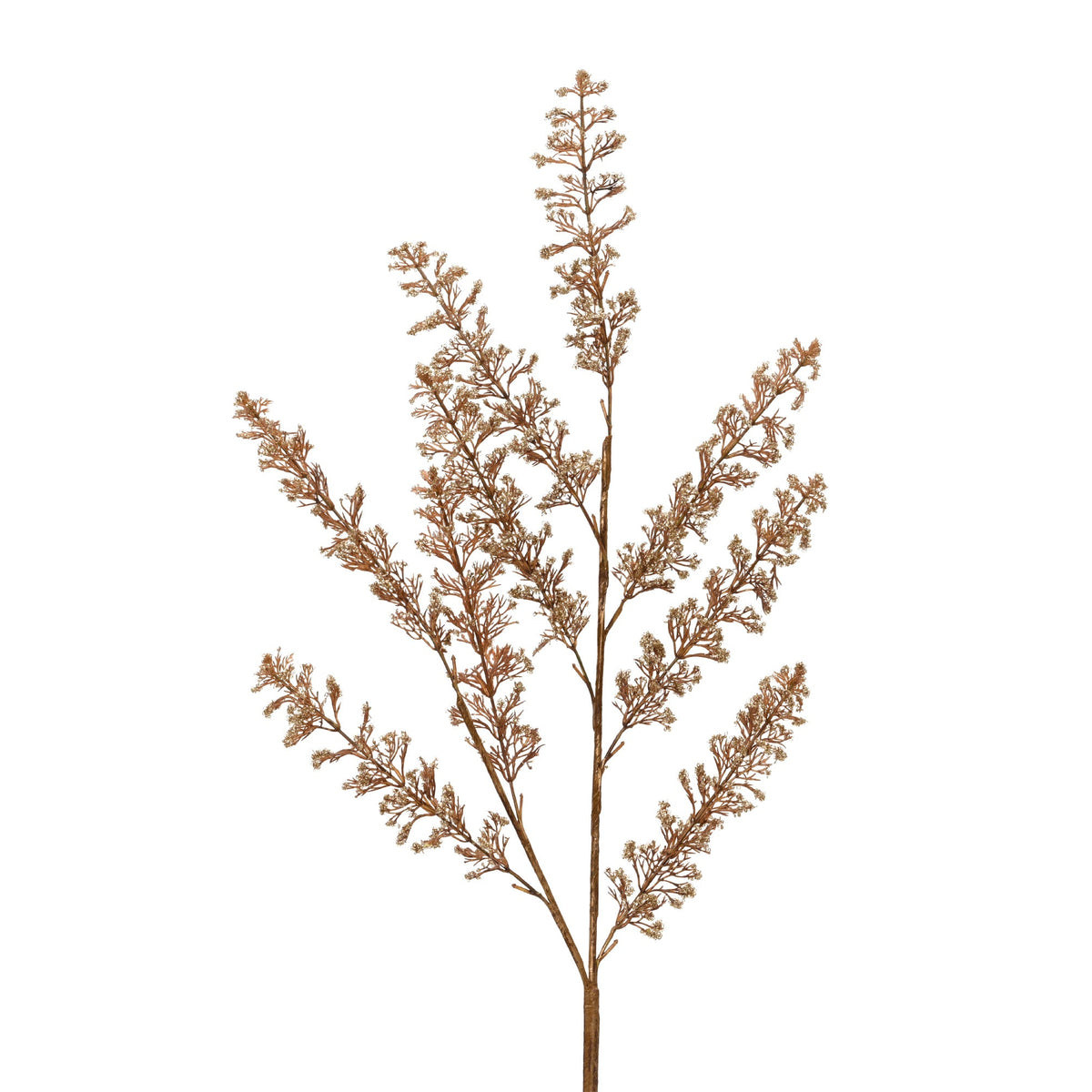Gold glitter leaf spray