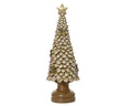 Gold glitter Christmas tree ornament (36cmH)