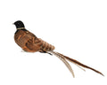Glittered & feathered bird on clip