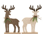 Freestanding Felt reindeer on rectangular base