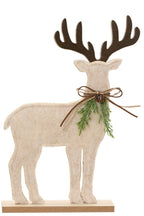 Freestanding Felt reindeer on rectangular base