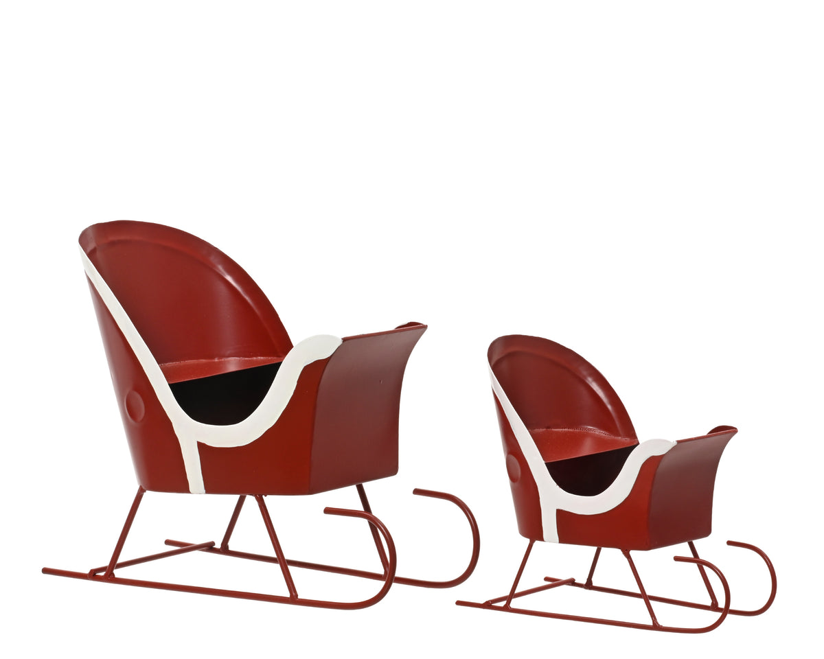Red & white Santa sleigh