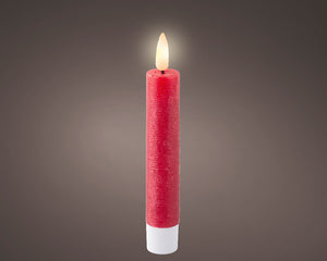 Red LED wick dinner candle (14.5cmH)