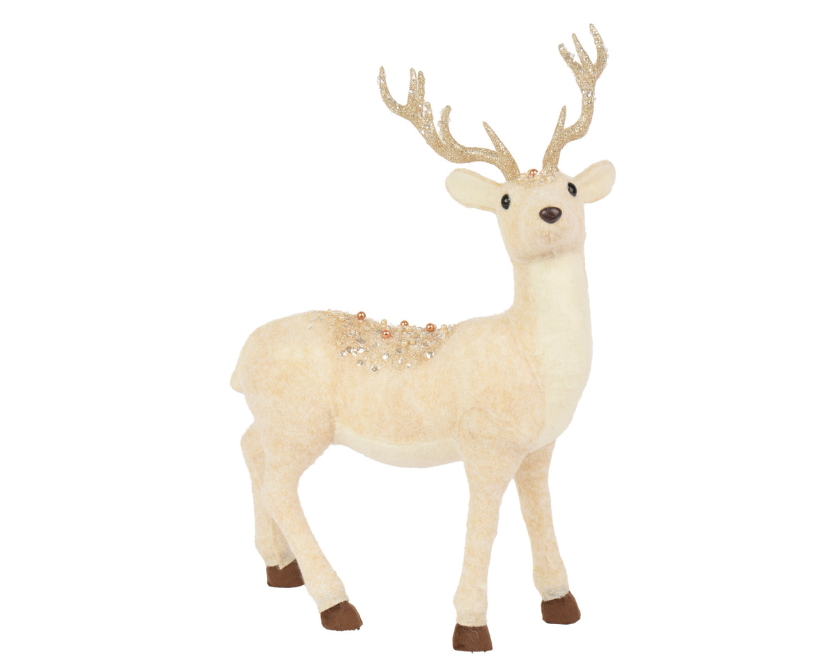 Winter white stag (50cmH)