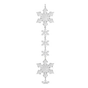 Beaded snowflake garland