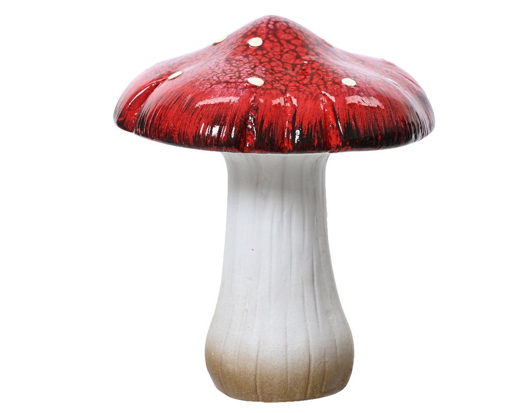 Terracotta toadstool (18.5cmH)