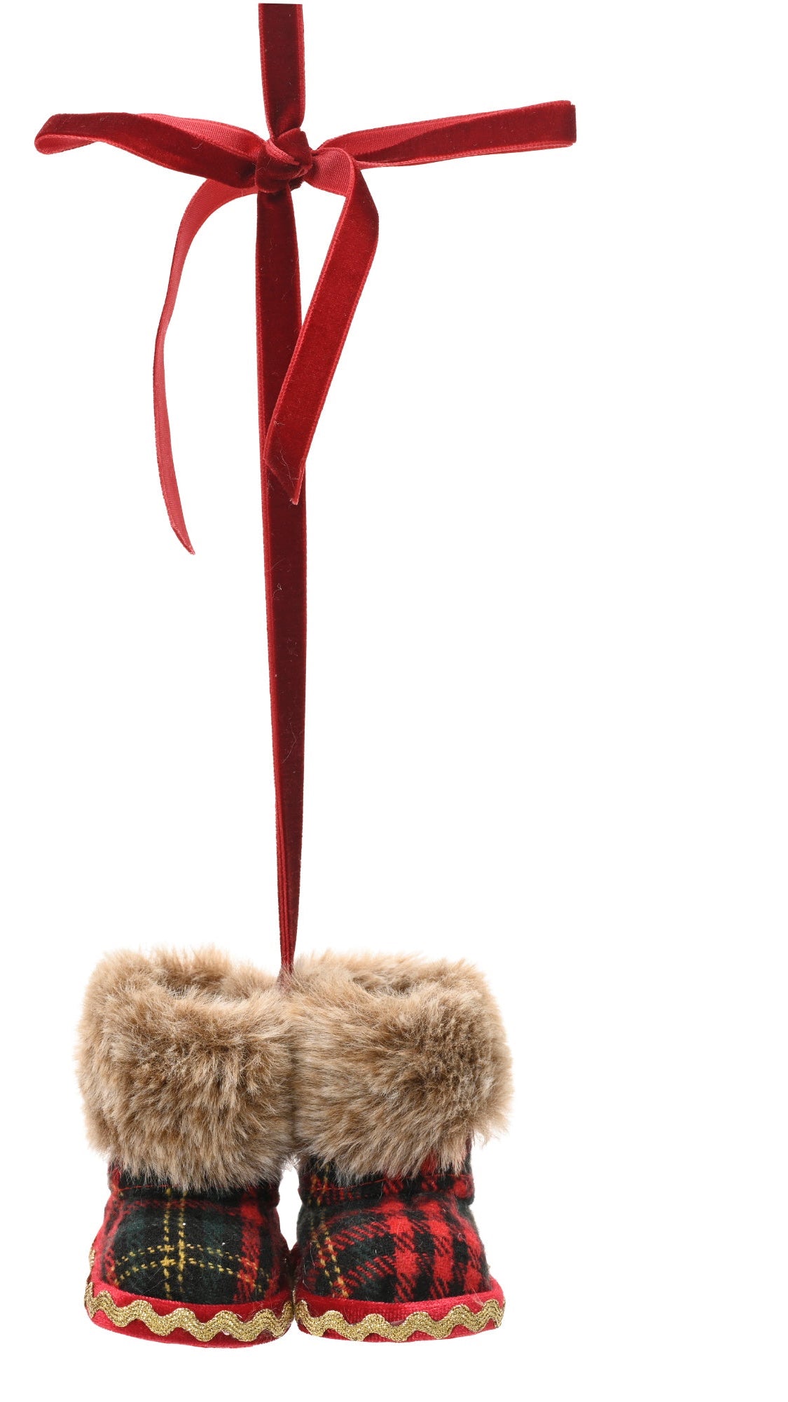 Christmas boots hanging decs