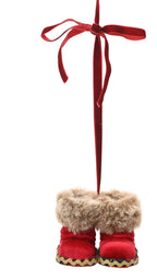 Christmas boots hanging decs