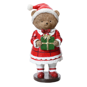 Christmas bears with gifts ornaments (3 Styles)