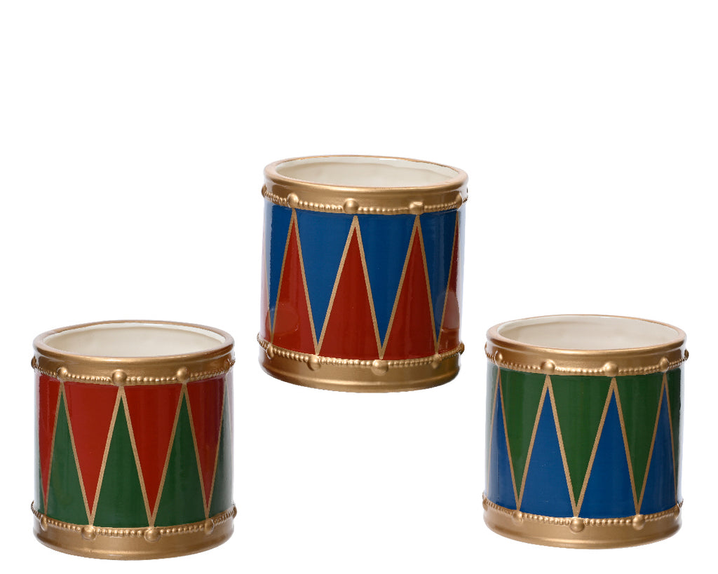 Festive drum Plant Holders (3 Styles)