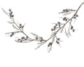 Frosted & beaded glitter pinecone garland