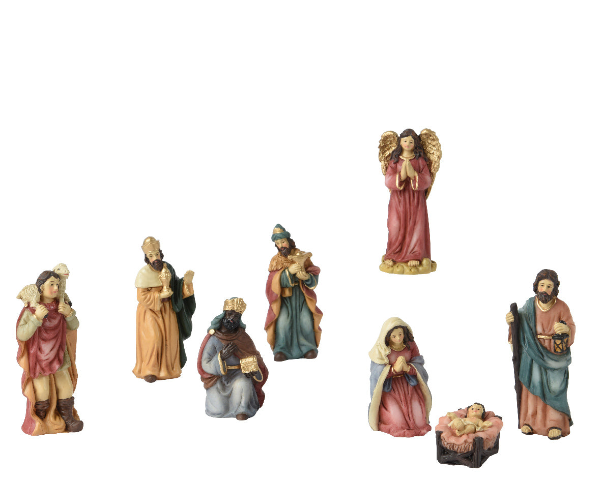 8 piece Nativity figures set