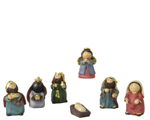 7 piece Nativity figures set