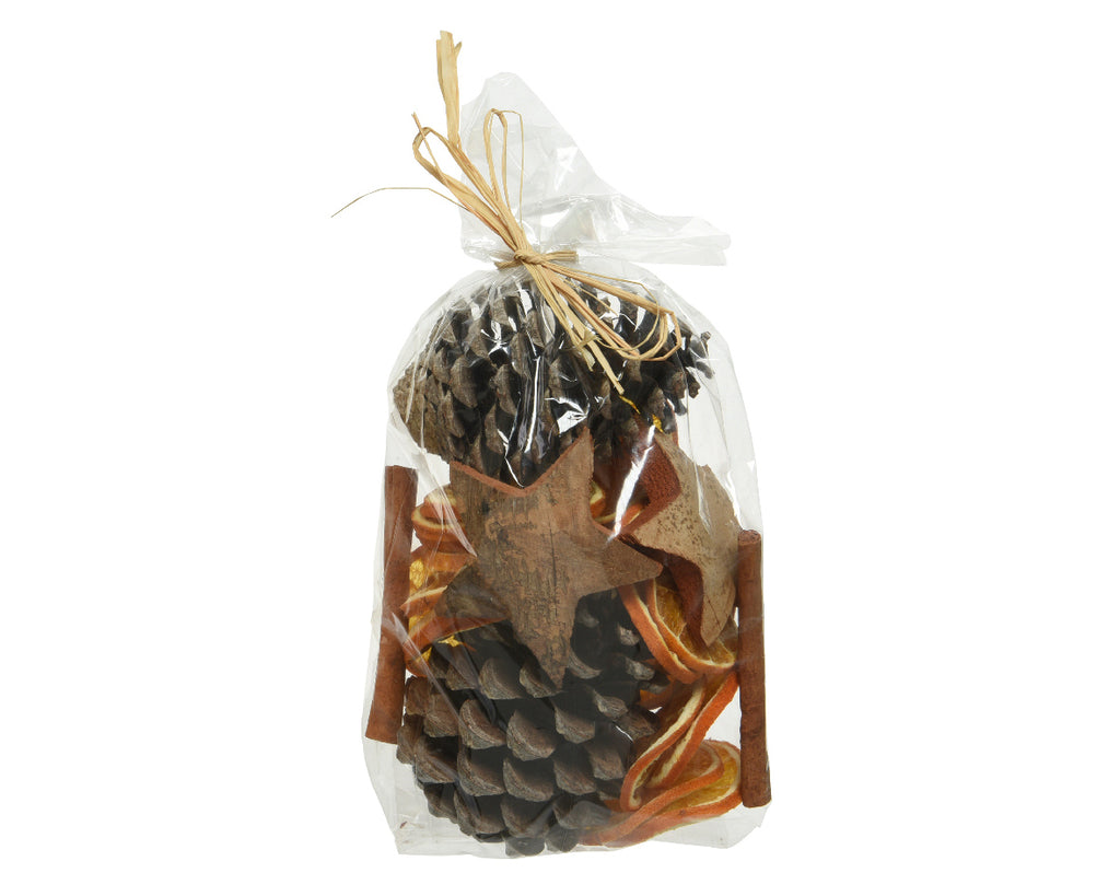 Potpourri with pinecones and orange slices