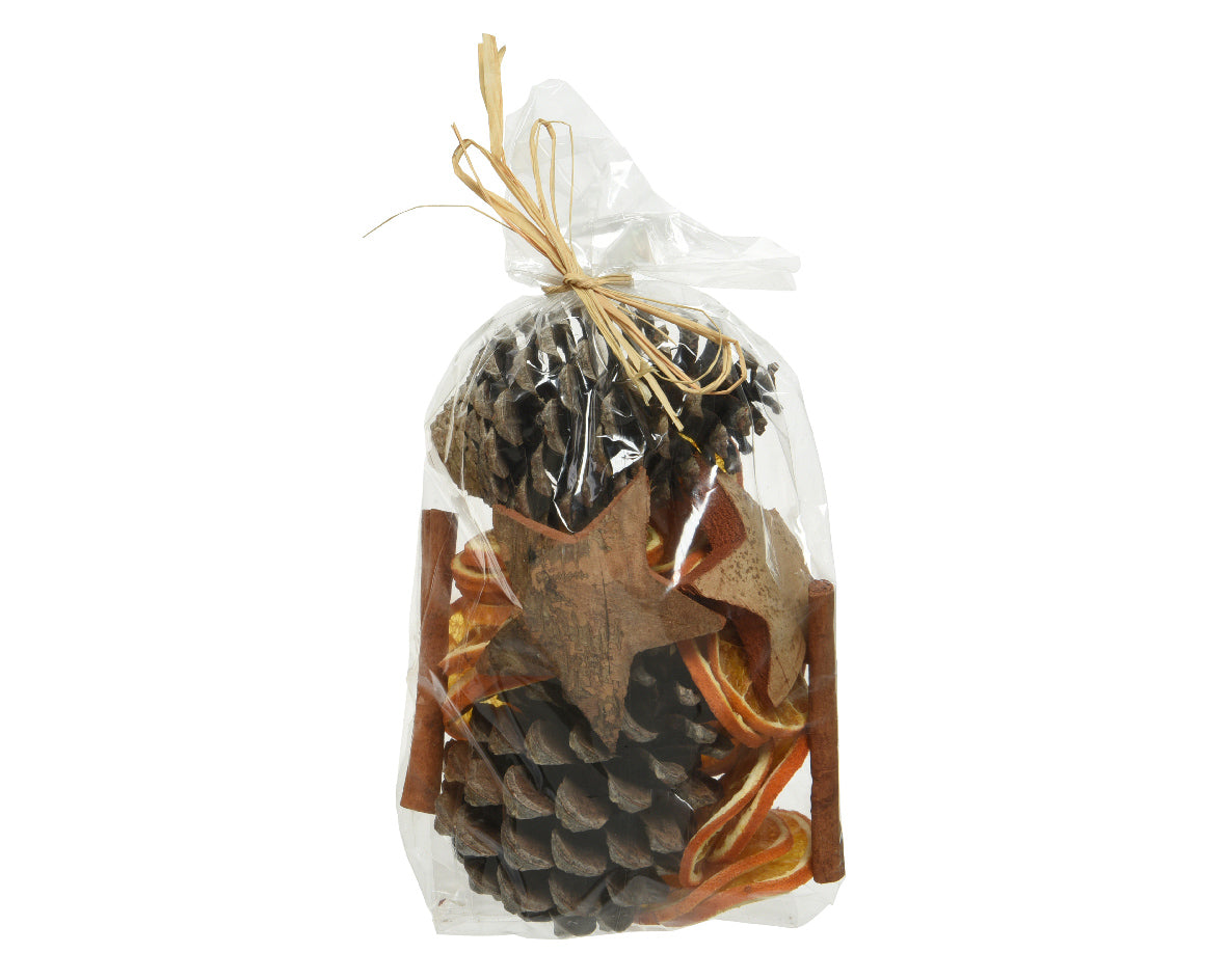 Potpourri with pinecones and orange slices