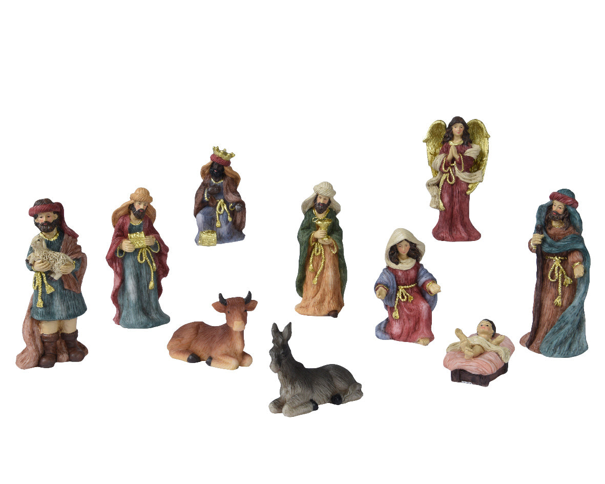 10 piece Nativity figures set