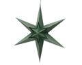 Green paper hanging star (30cm)