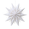 Winter white paper hanging snowflake (30cm)