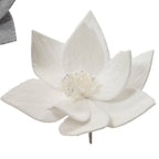 Faux fur glitter poinsettia clip