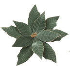 Velvet poinsettia flower clip