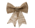 Jute bow with subtle glitter design