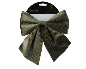 Large green bow with subtle gold detail