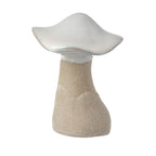 Cream porcelain mushroom ornament