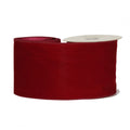 Burgundy velvet ribbon with wire edge