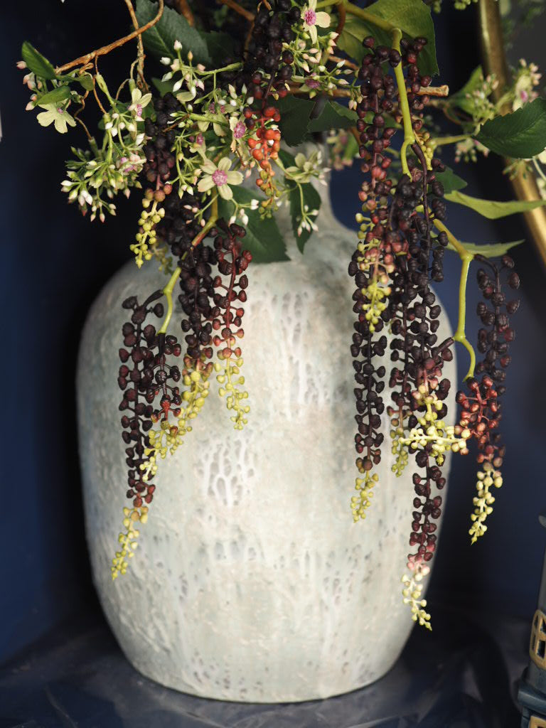 Tall rustic vase