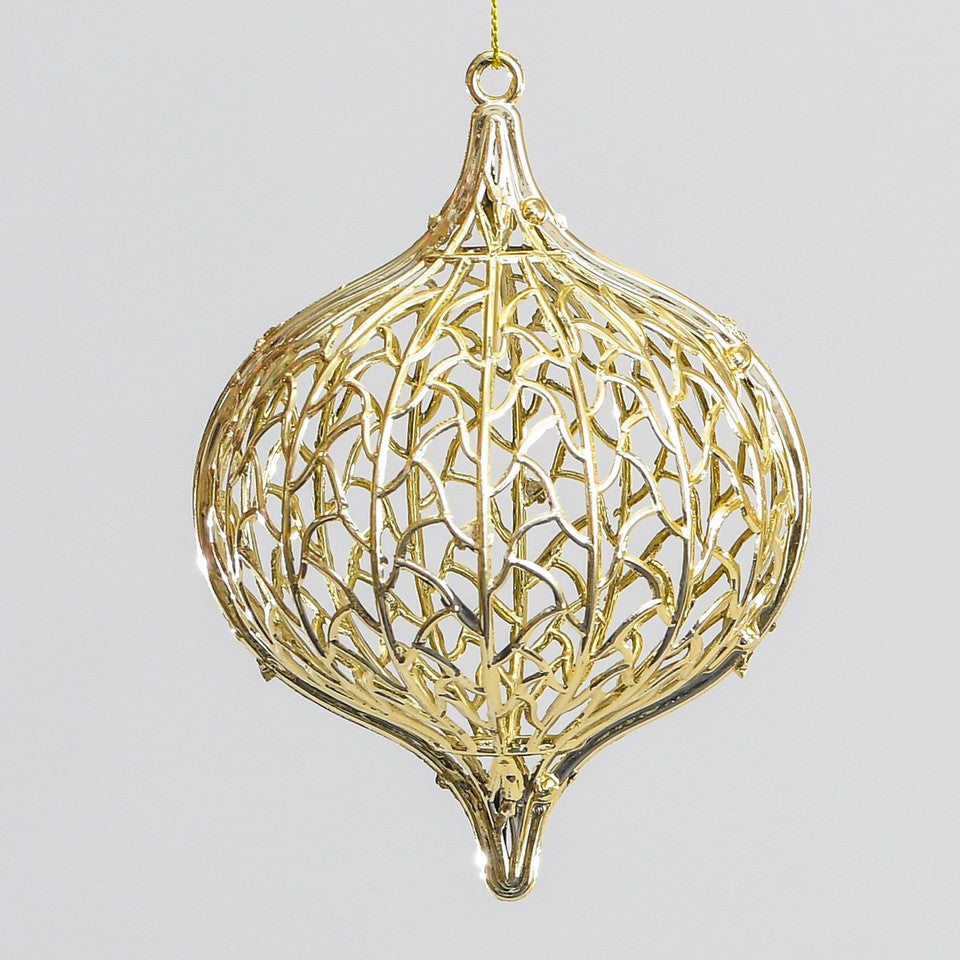 Gold decorative onion shape hanging dec