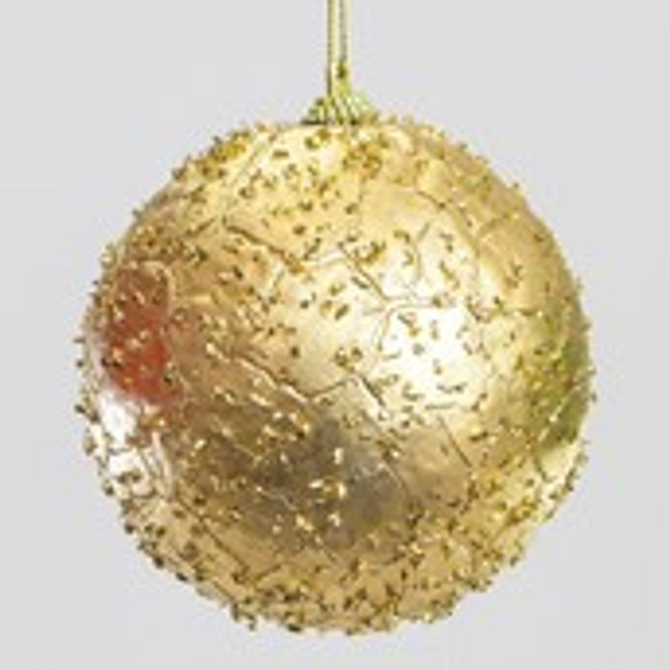 Gold crackle bauble