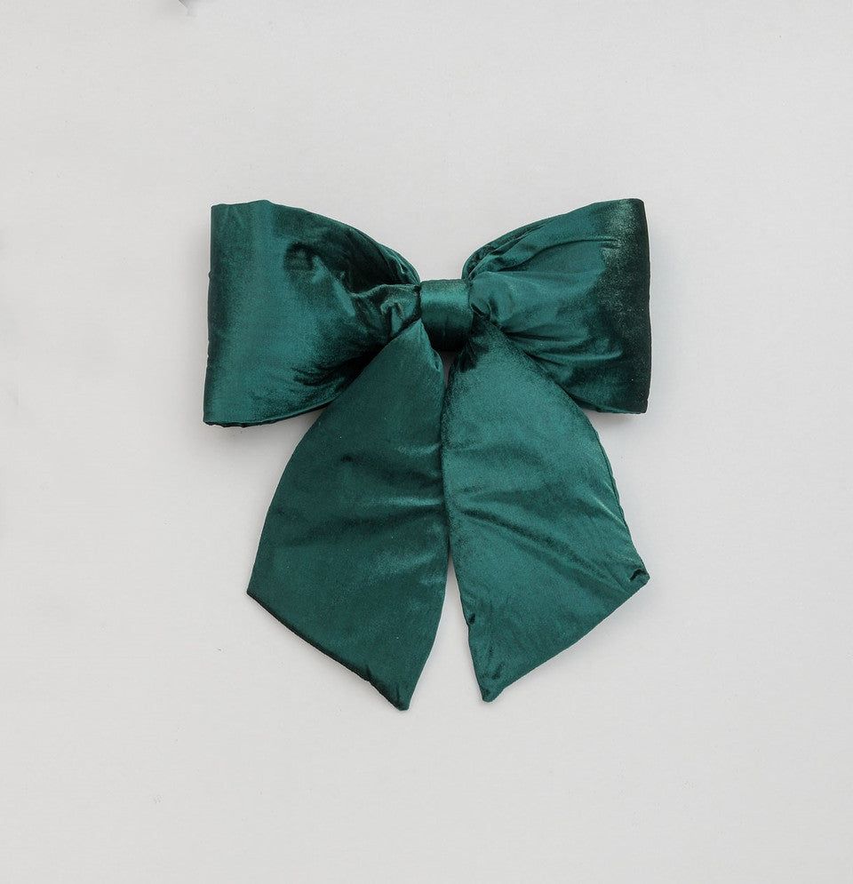 Plush green bow (28cm)