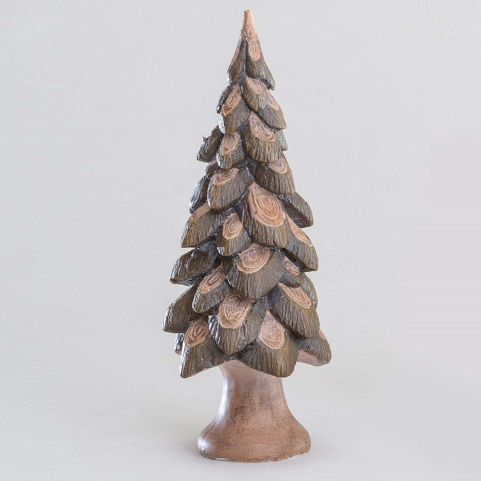 Rustic wooden Christmas tree ornament (35cm)