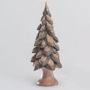 Rustic wooden Christmas tree ornament (35cm)