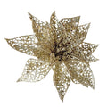 Gold poinsettia decoration